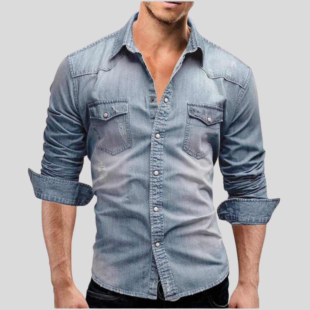 Ronan™ | Modern Denim Shirt
